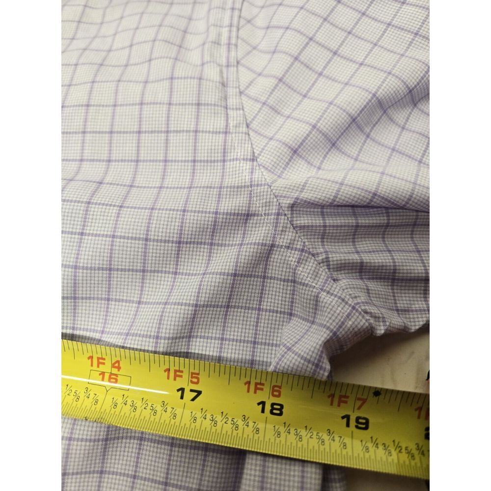 Lauren‎ Ralph Lauren Men's Size 18 Black Label Long Sleeve Button Up Purple - Picture 5 of 8